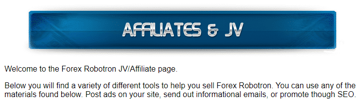 Forex Robotron - affiliate program