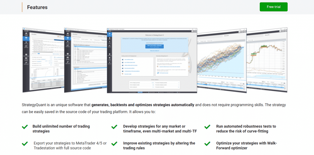 StrategyQuant X Features 