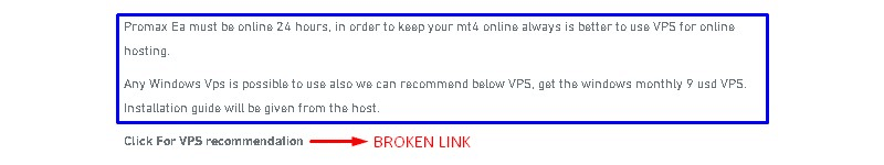 Promax Gold EA. VPS for online hosting is recommended; the link to the recommended VPS does not work