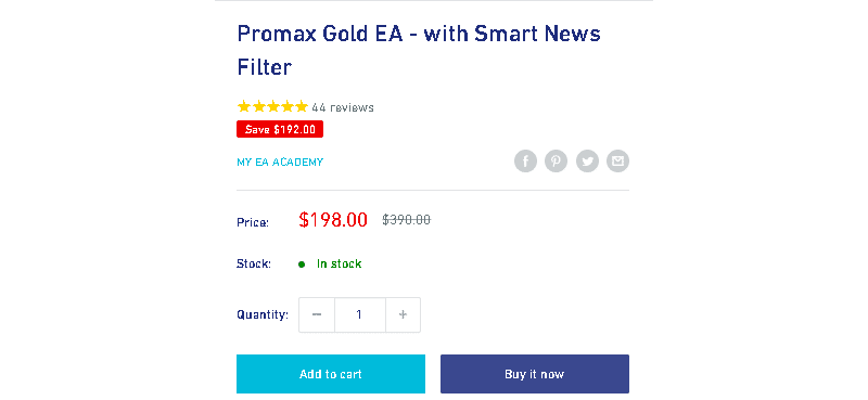 Promax Gold EA price