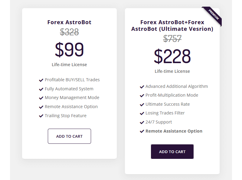 Forex Astrobot Price