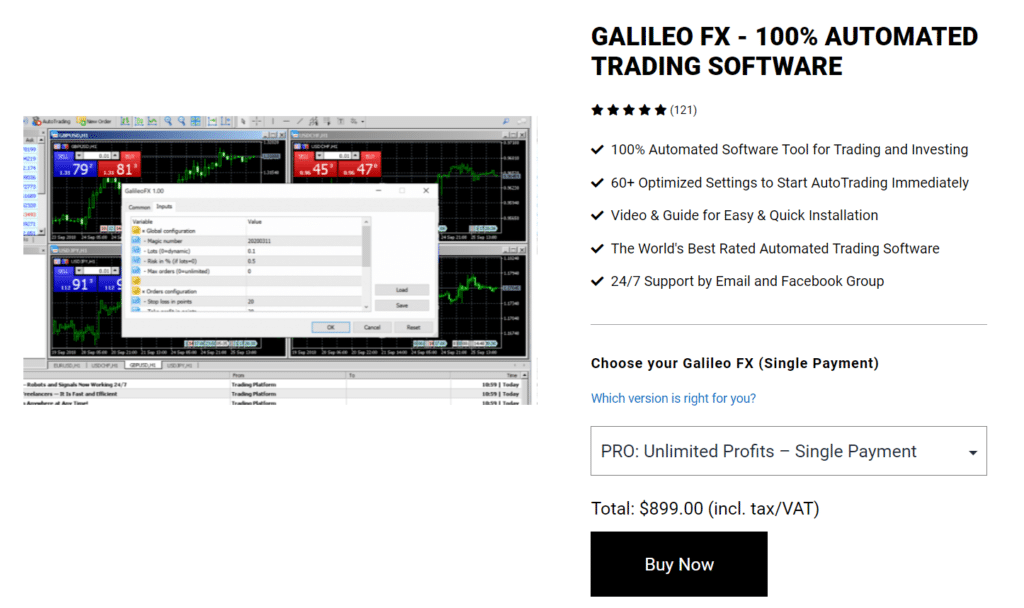 Galileo FX Price