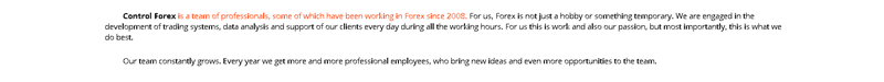 Control Forex - Company Profile