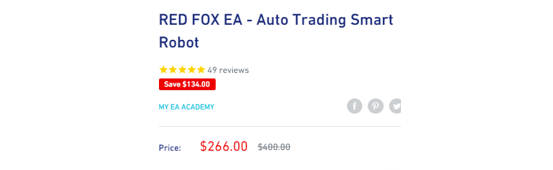 Pricing of RED FOX EA.