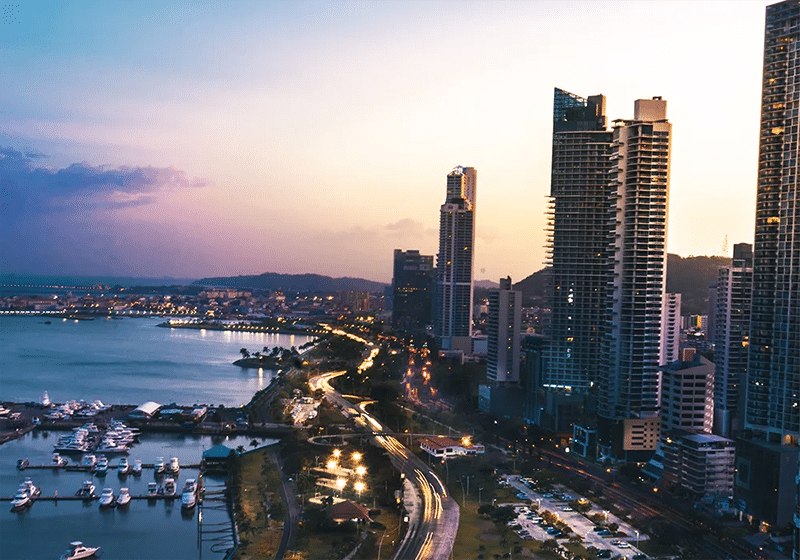 Buildings in Costa del Este, Panama.