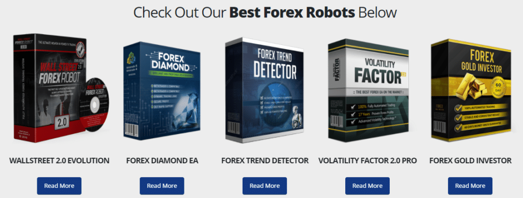 Expert advisors developed by FXAutomater.