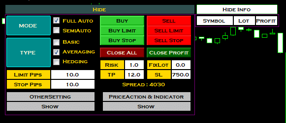 Trading Manager Pro Settings