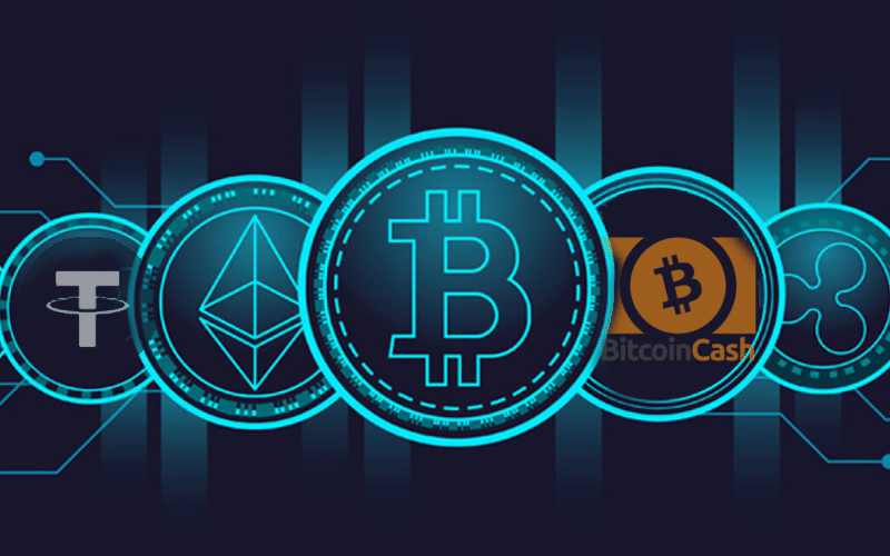 Top 5 cryptocurrencies by market cap