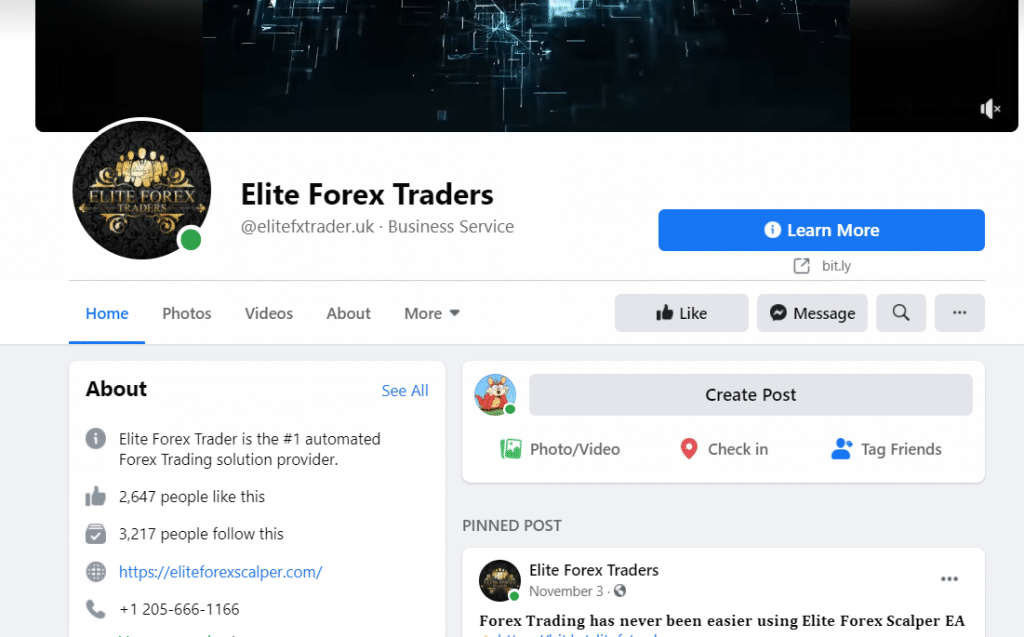 Elite Forex Scalper Facebook