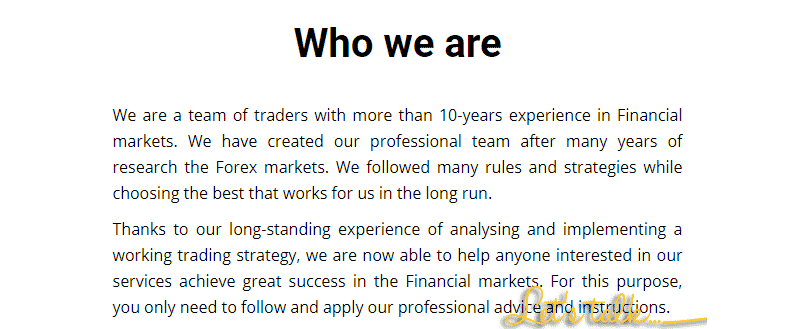 Info about the company.