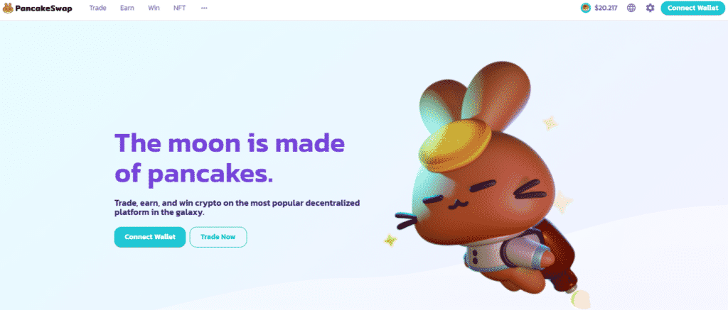 Home page of PancakeSwap