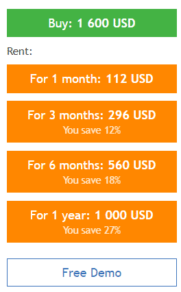 GerFX Density Scalper pricing details.