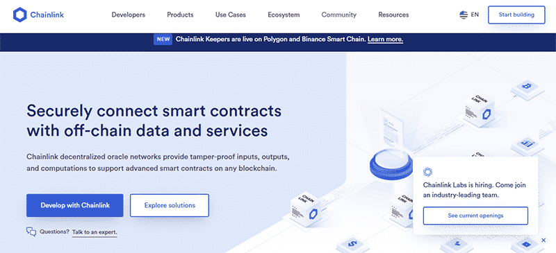 Chainlink home page