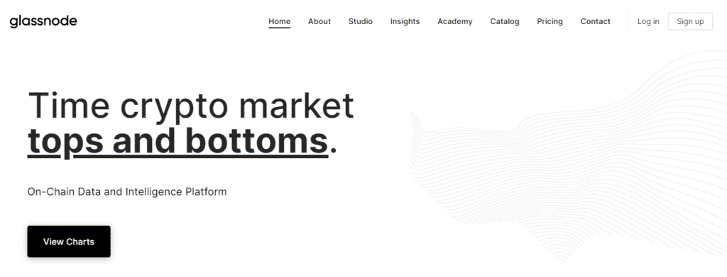 Glassnode home page