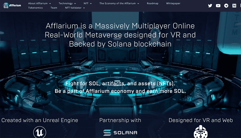 Afflarium’s homepage